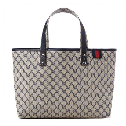 Gucci GG Plus Monogram Medium Signature Web Loop Tote Navy 1 of 7