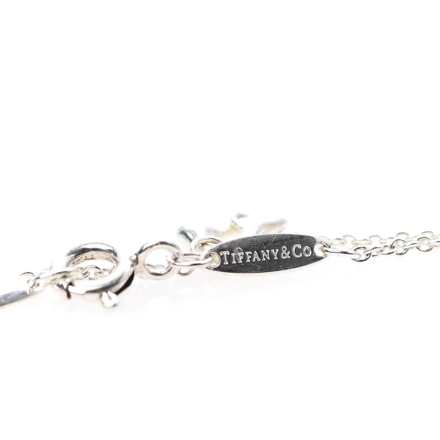 Sterling Silver Diamond Elsa Peretti Diamonds by the Yard Open Heart Bracelet