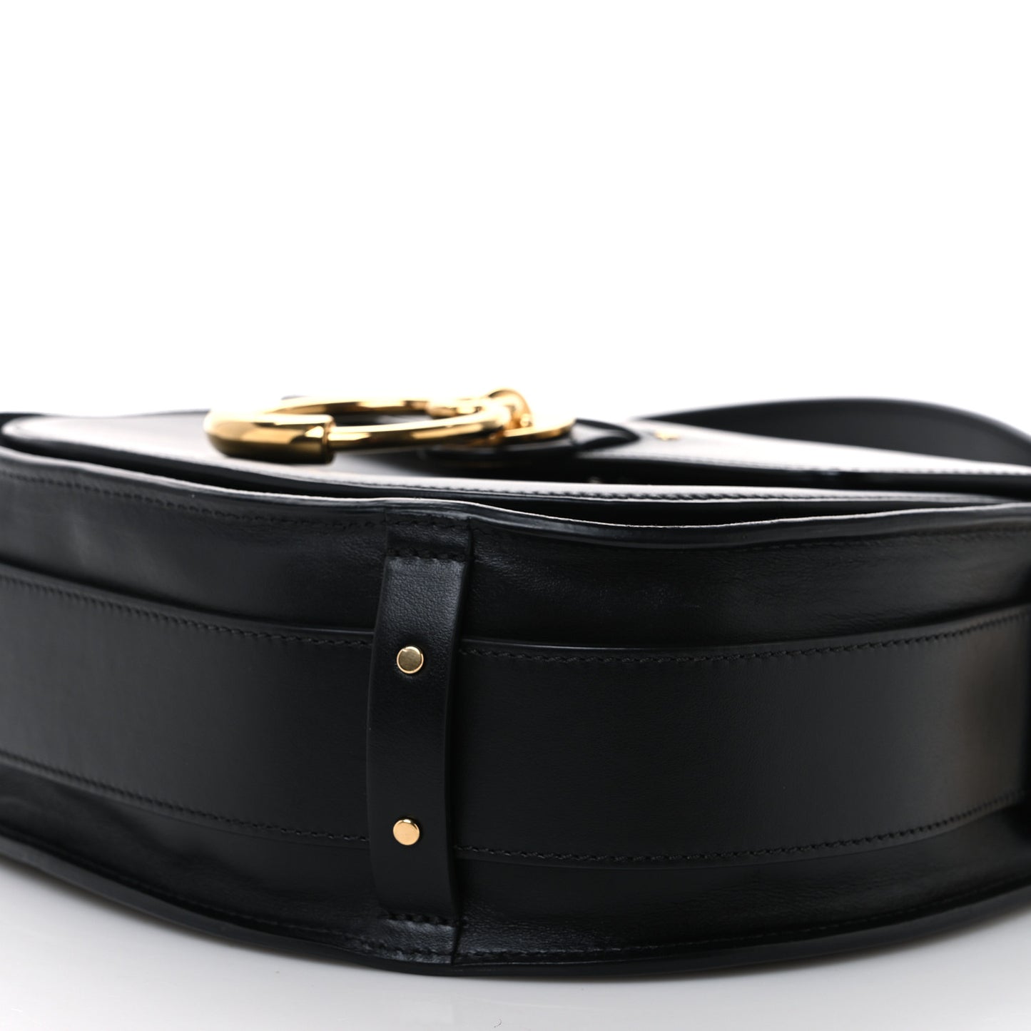 Calfskin Suede Large Tess Bag Black