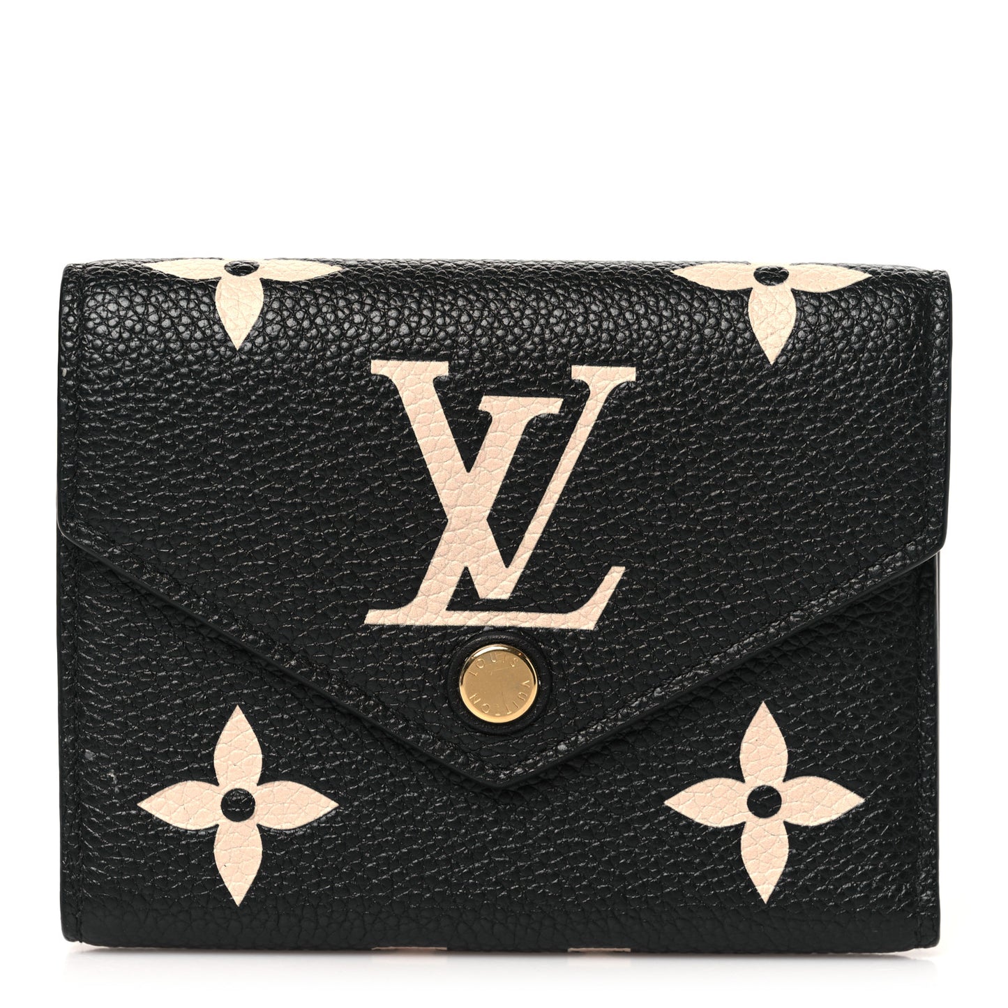 Empreinte Monogram Giant Victorine Wallet Black Beige