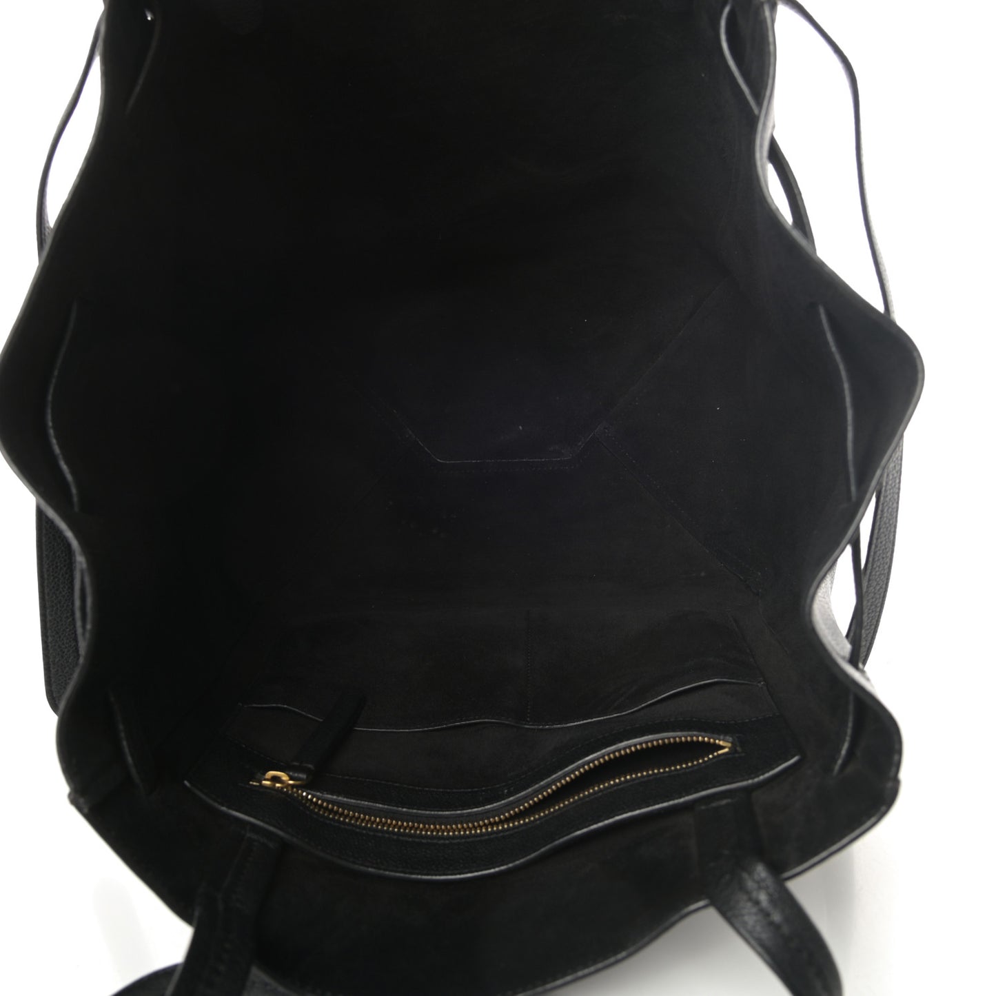 Soft Grained Calfskin Small Belt Cabas Phantom Black
