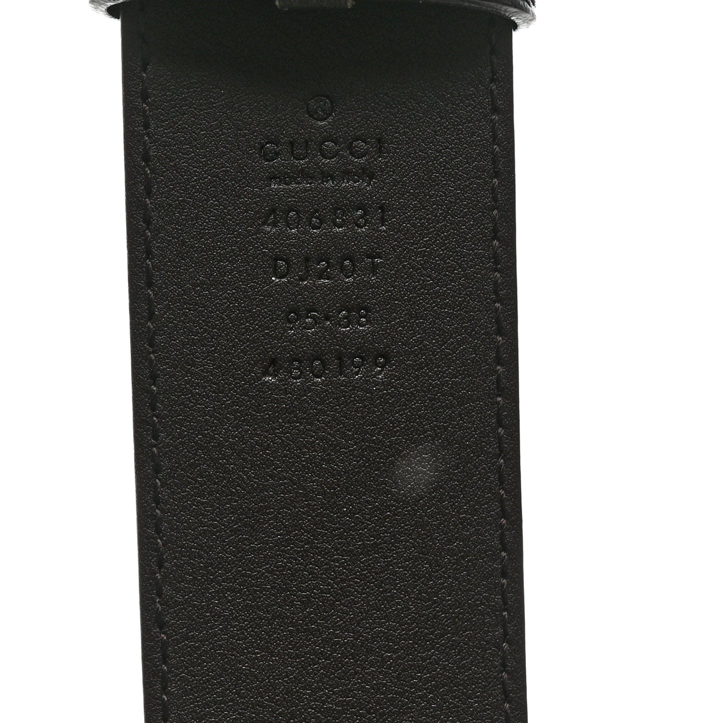 Textured Dollar Calfskin Double G 40 mm Belt 95 38 Black