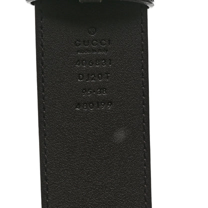 Gucci Textured Dollar Calfskin Double G 40 mm Belt 95 38 Black 3 of 5