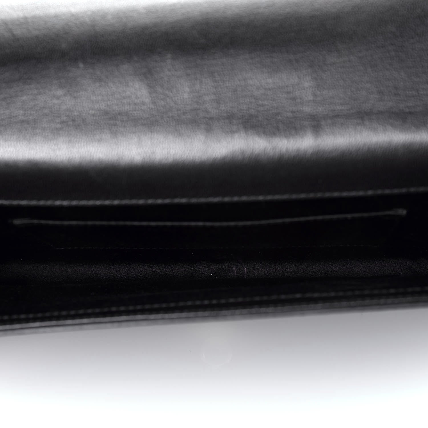 Saint Laurent Goatskin Large Belle De Jour Clutch Black 5 of 8