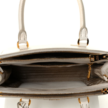 Prada Saffiano Small Galleria Double Zip Tote Talco 4 of 7