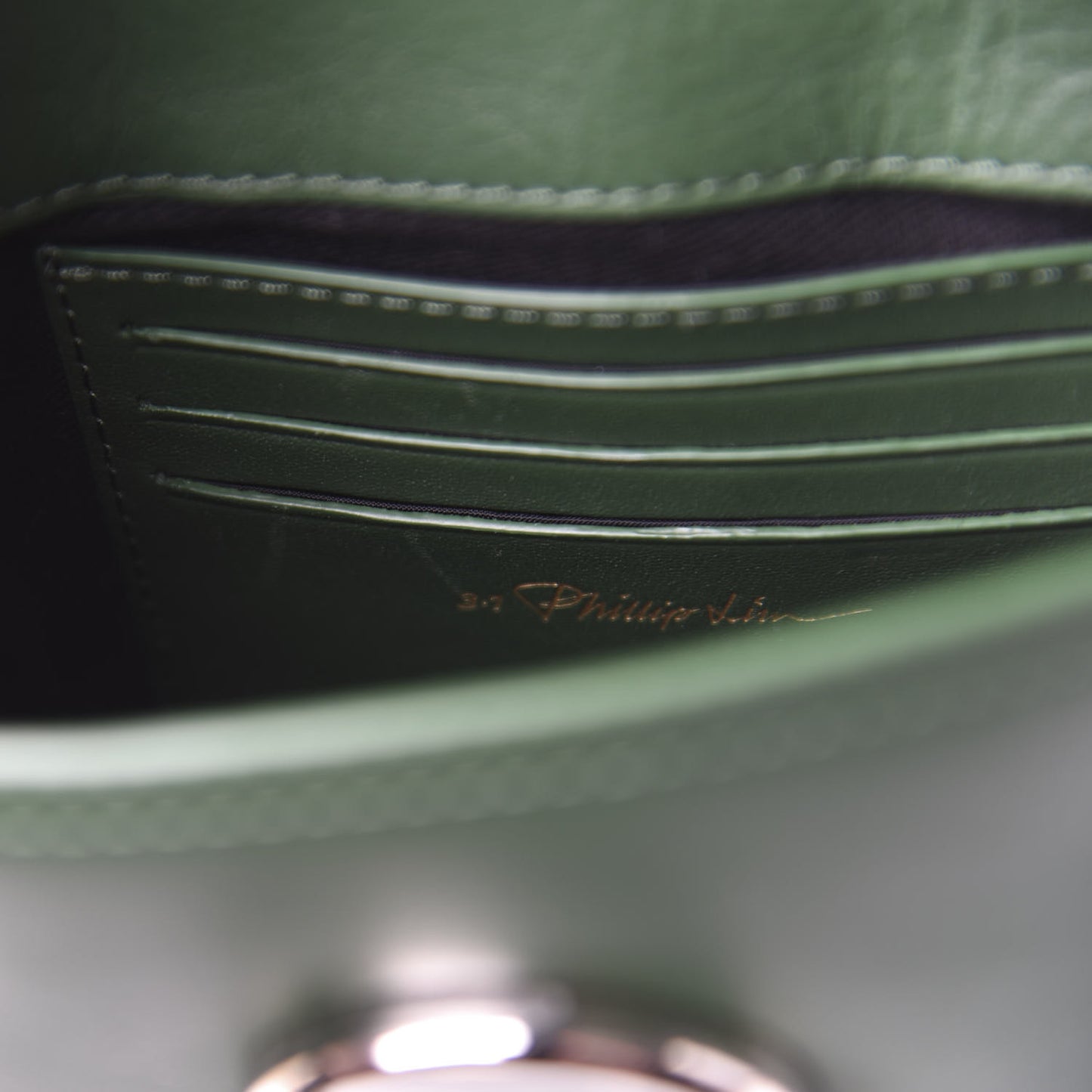 3.1 Calfskin Mini Alix Crossbody Bag Grass Black