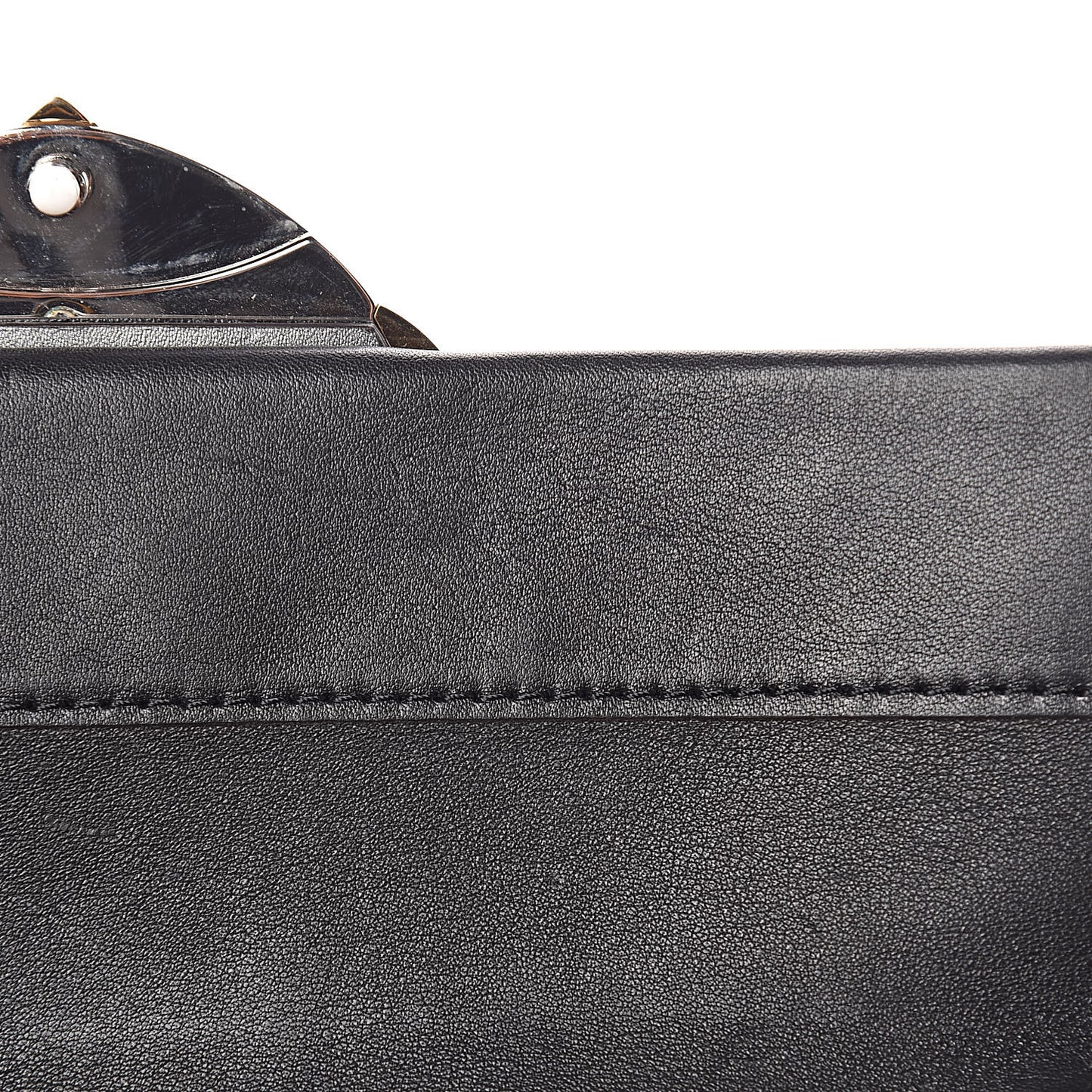 Calfskin Reverse Monogram Column Clutch