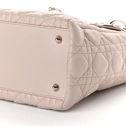 Christian Dior Lambskin Cannage Medium Lady Dior Light Pink 9 of 10