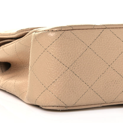 Chanel Caviar Quilted Medium Double Flap Beige Clair 8 of 10