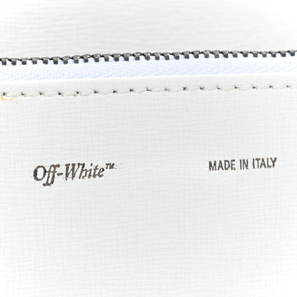 Off-White Saffiano Striped Mini Diag Binder Clip Bag White Black Yellow 7 of 11