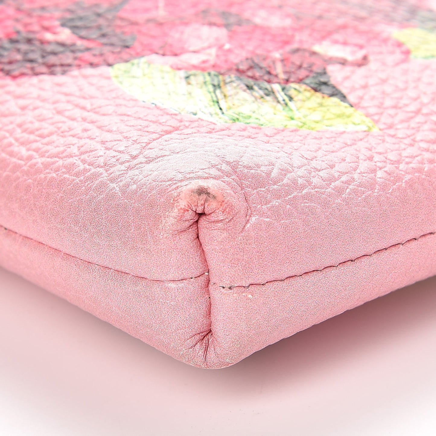 Grained Calfskin Painted Rose Crossbody Rosa
