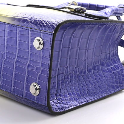 Louis Vuitton Alligator Goatskin Mini City Steamer Purple Yellow 9 of 9