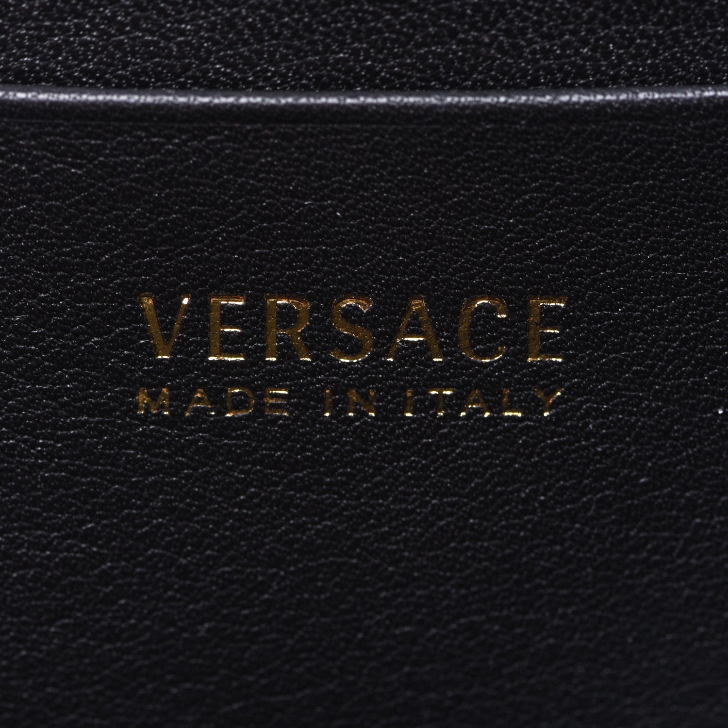 Versace Calfskin Medusa Compact Zip Around Wallet Black 6 of 8