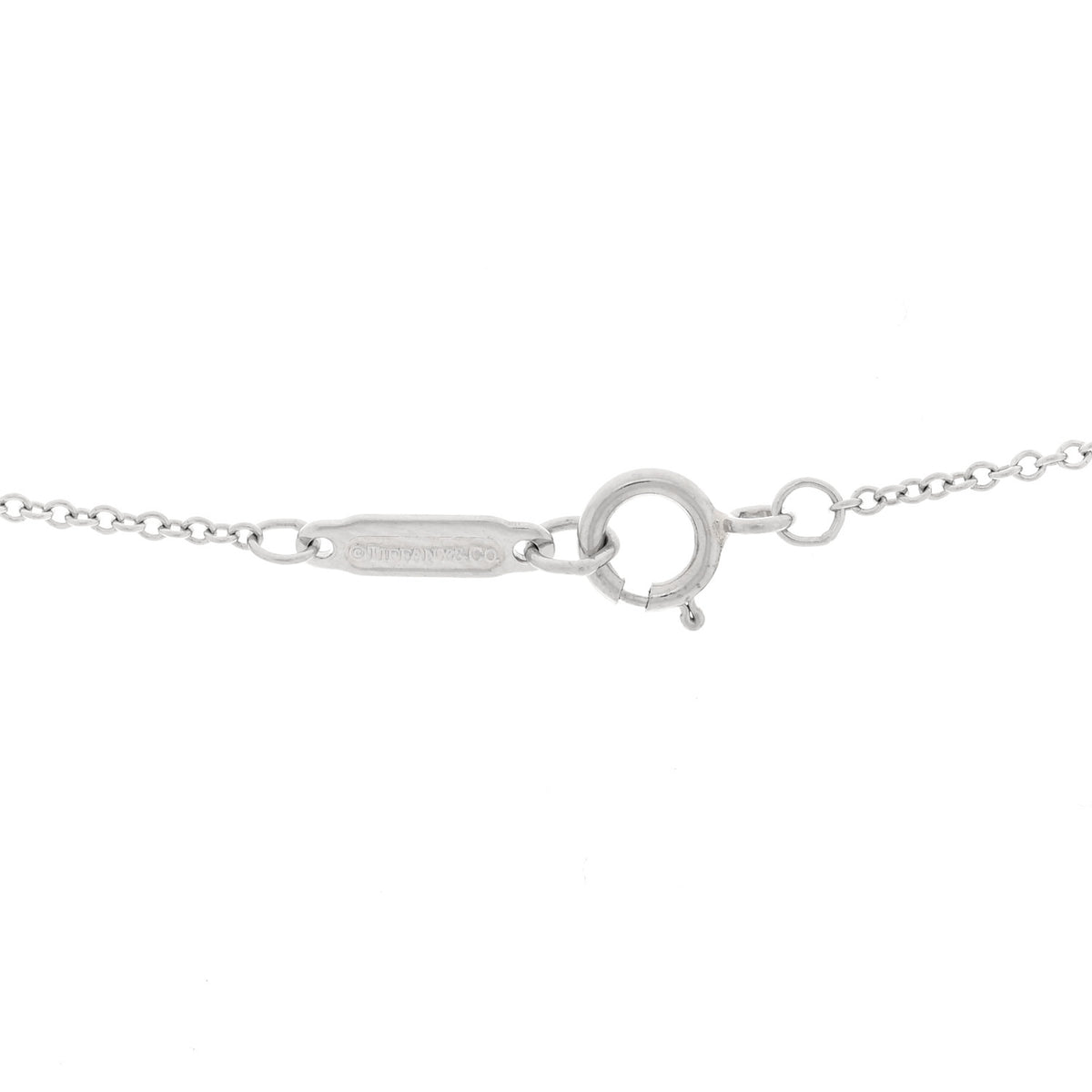Tiffany Platinum Diamond Extra Mini Heart Pendant Necklace 4 of 5