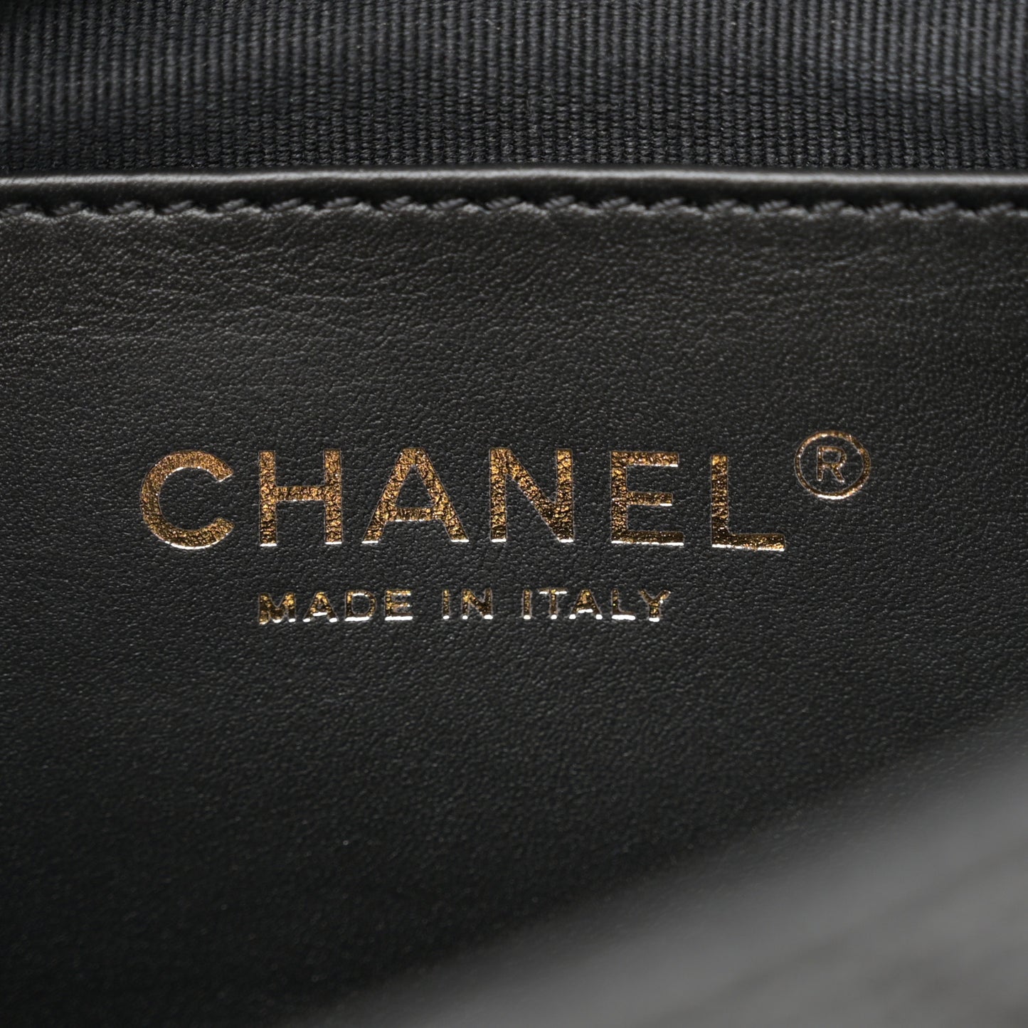 Grained Lambskin Quilted Mini Flap Black