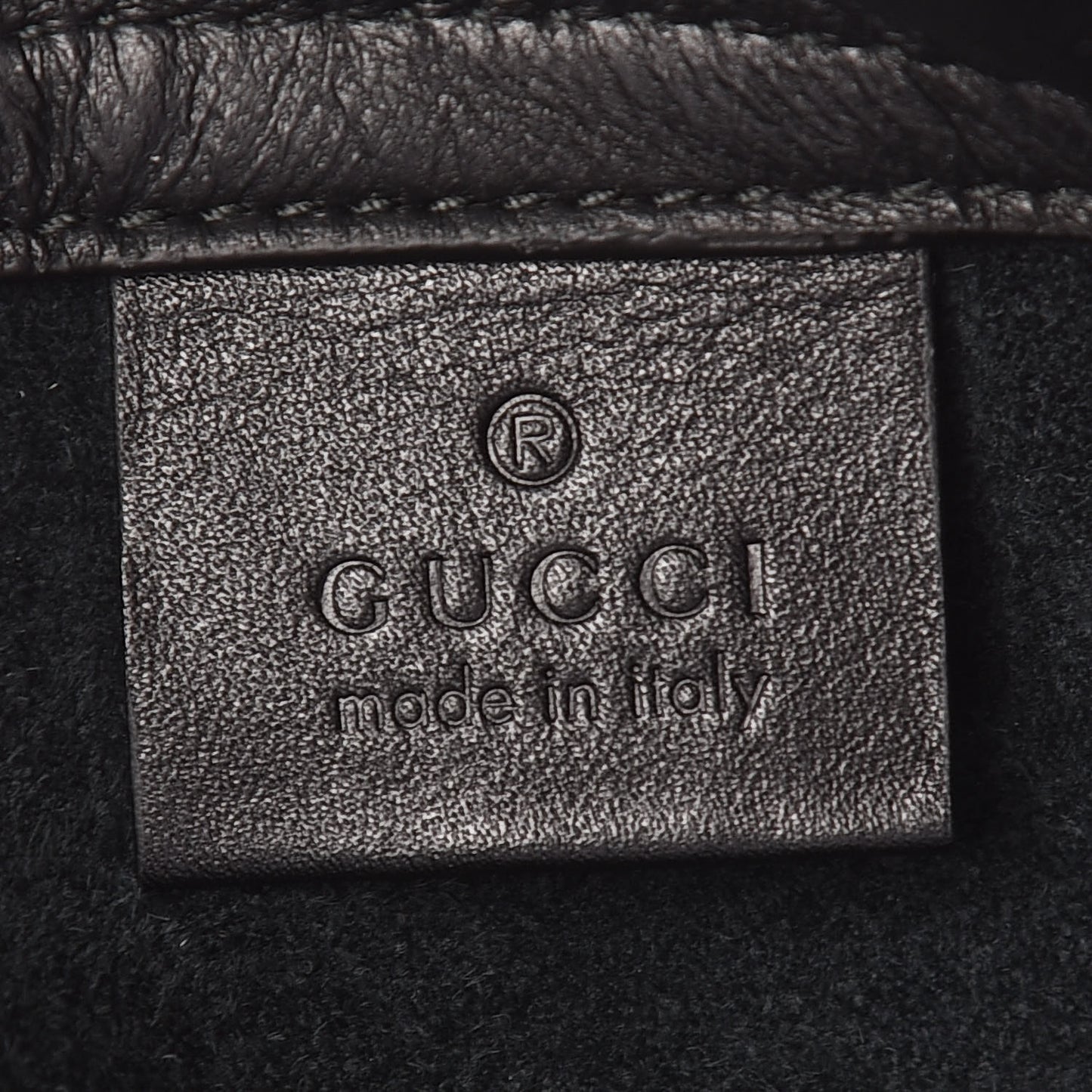 Calfskin Coco Capitan Logo Drawstring Backpack Black