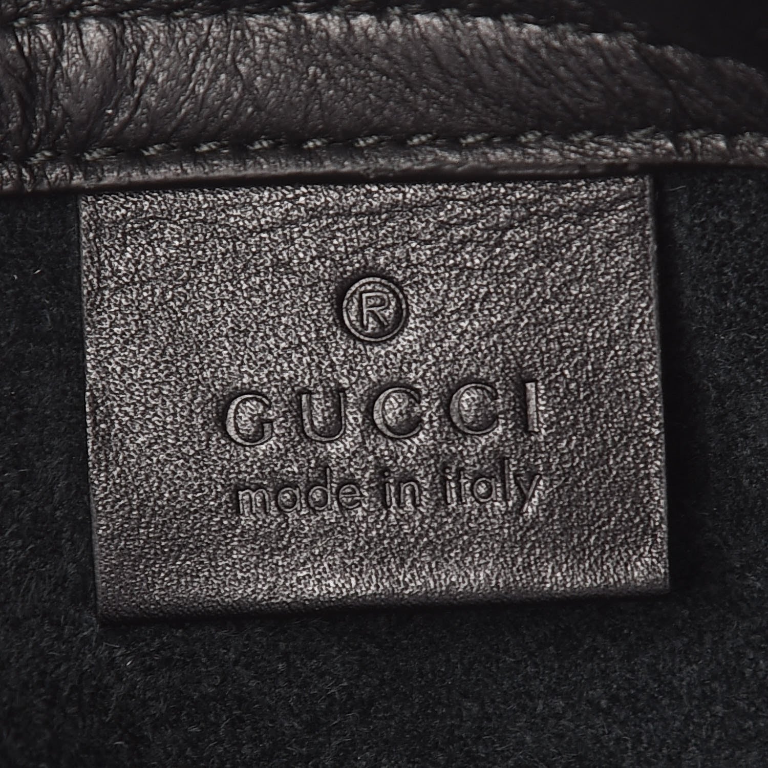 Gucci Calfskin Coco Capitan Logo Drawstring Backpack Black 8 of 9