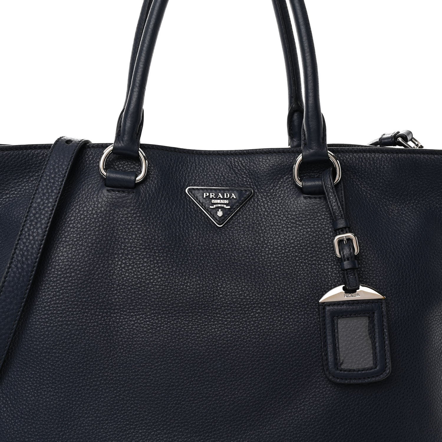 Prada Vitello Daino Shopping Tote Baltico 7 of 10