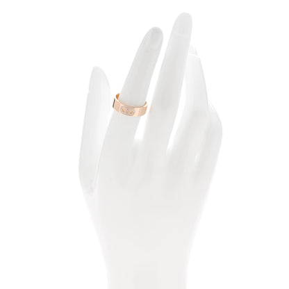 Hermes 18K Rose Gold Diamond PM H D'Ancre Ring 54 6.75 2 of 4