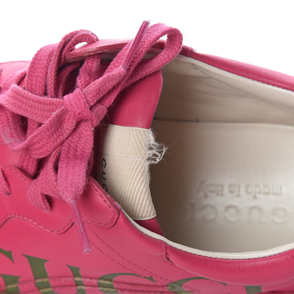 Gucci Calfskin Logo Mens Rhyton Sneakers 7 Box Pink 10 of 12