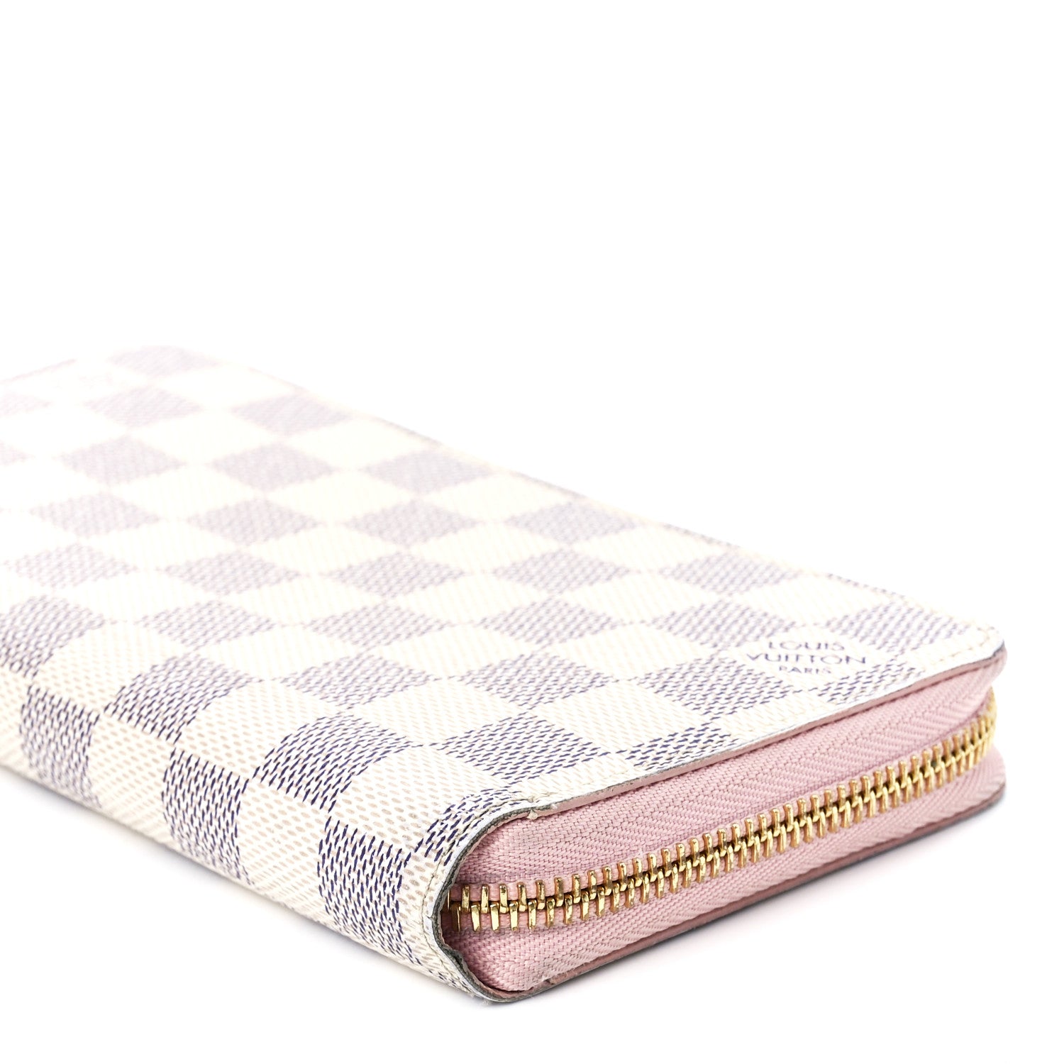 Louis Vuitton Damier Azur Zippy Wallet Rose Ballerine 9 of 10