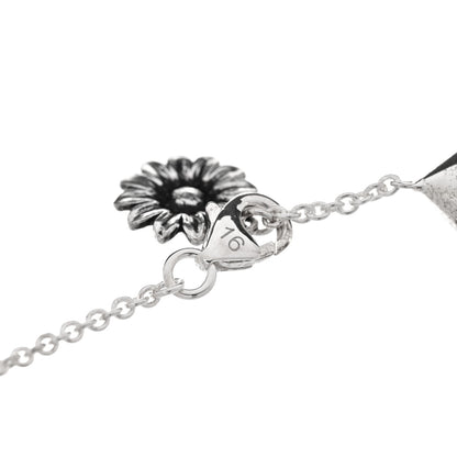 Gucci Sterling Silver Pink Mother of Pearl Double G Flower Bracelet 3 of 5
