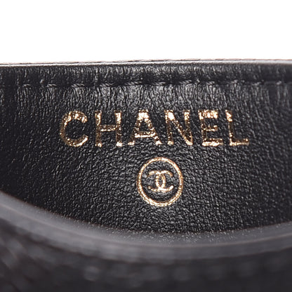 Chanel Caviar Quilted Filigree Card Holder Black 7 of 10