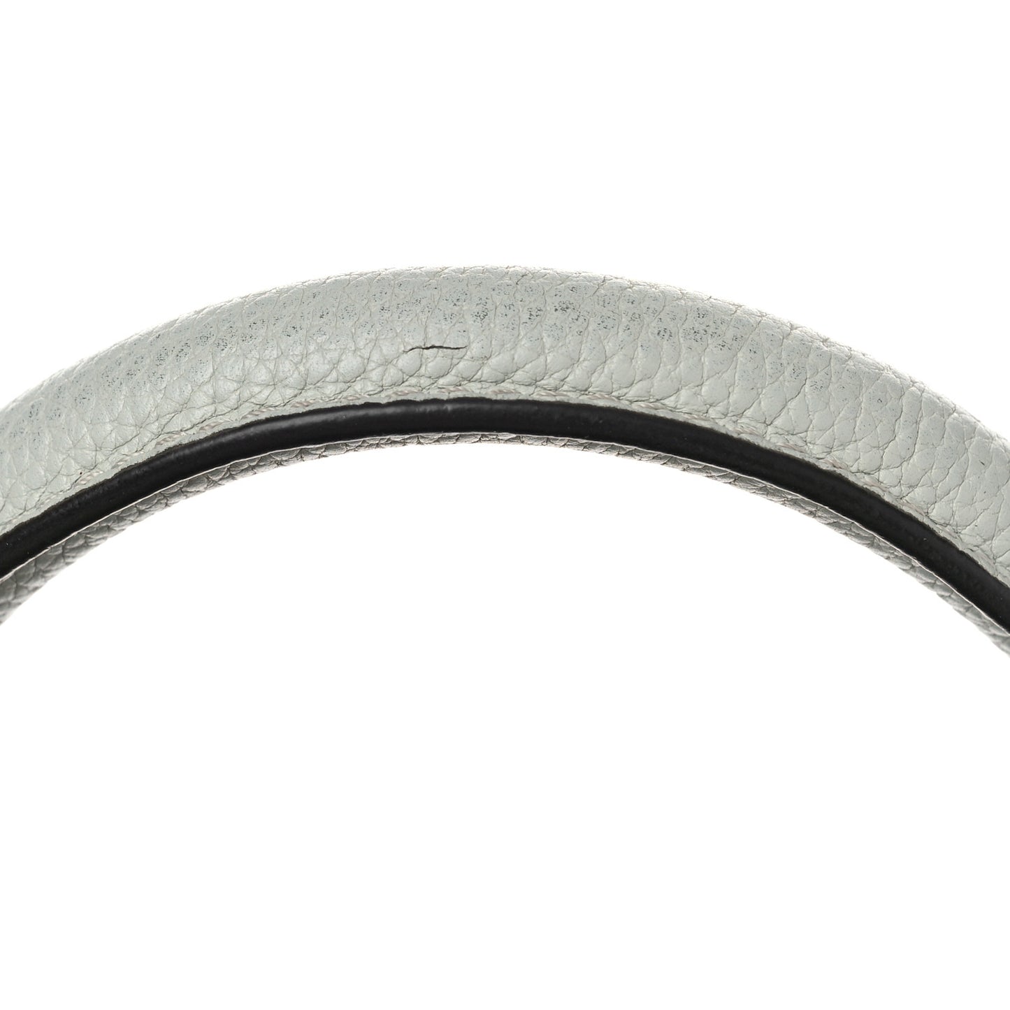 Drummed Calfskin Mini Luggage Pebble Grey