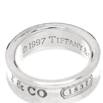 Tiffany Sterling Silver 1837 Band Ring 49 5 4 of 6