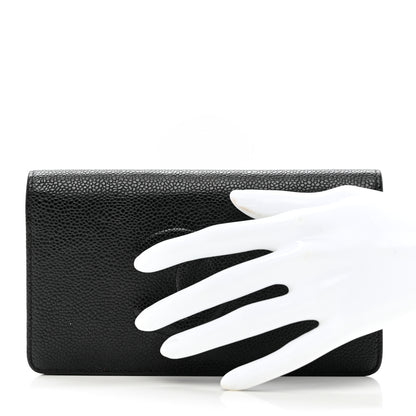 Chanel Caviar Timeless CC Yen Wallet Black 2 of 9