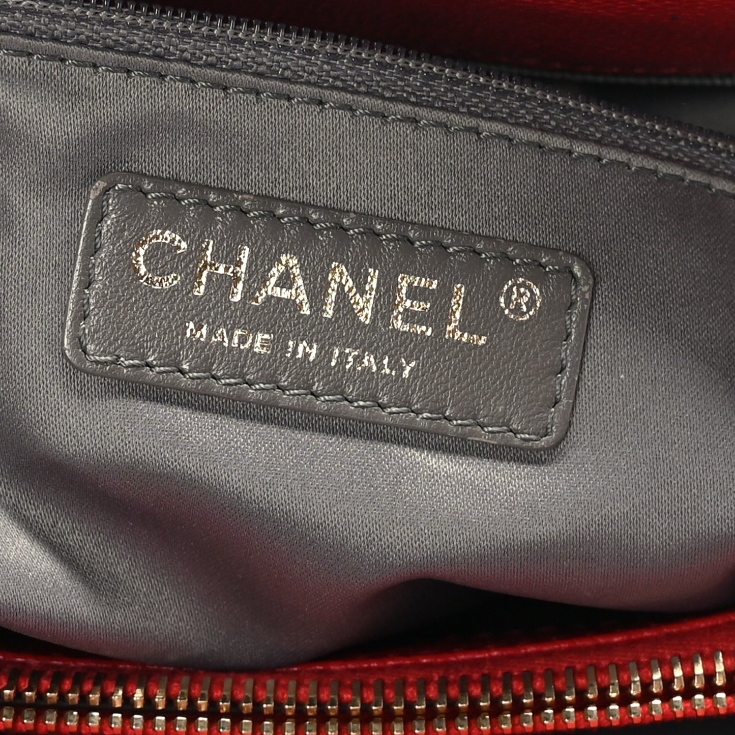 Caviar Quilted Grand Shopping Tote GST Red