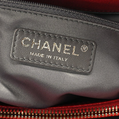 Chanel Caviar Quilted Grand Shopping Tote GST Red 7 of 10