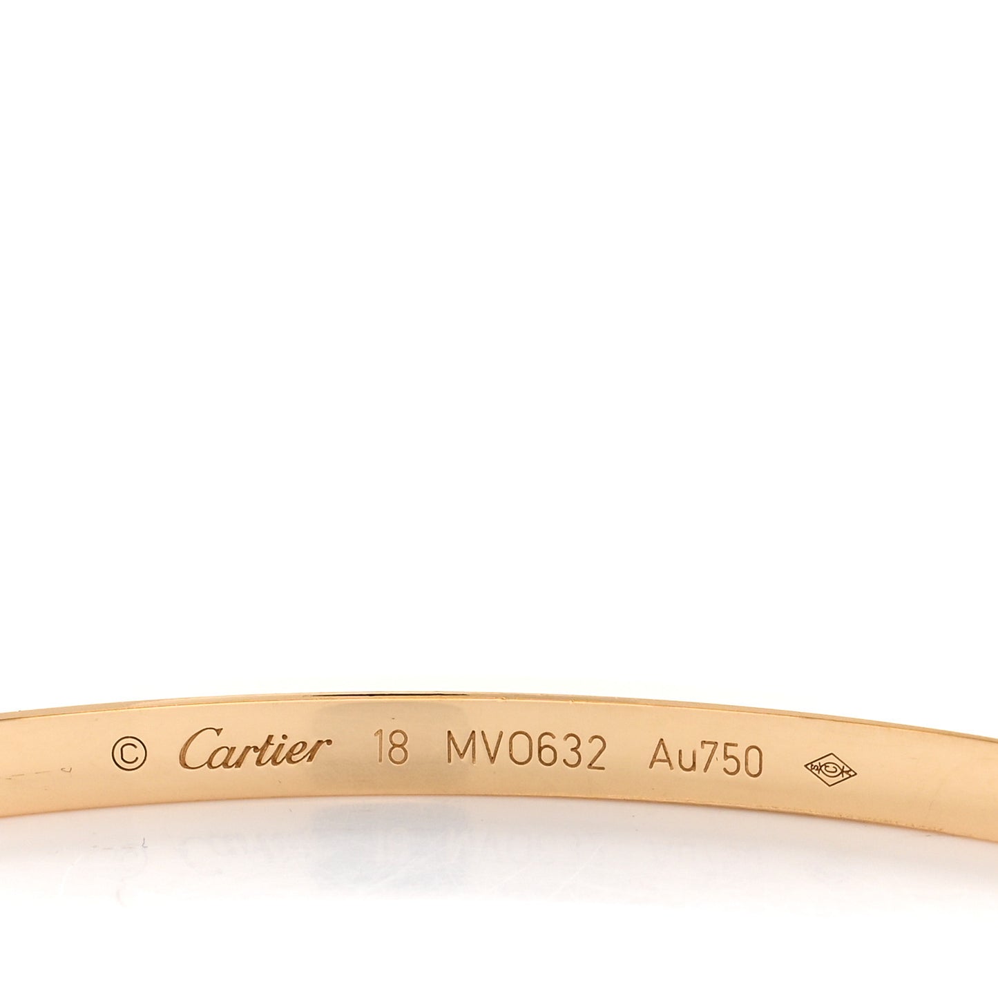 18K Yellow Gold Small LOVE Bracelet 18