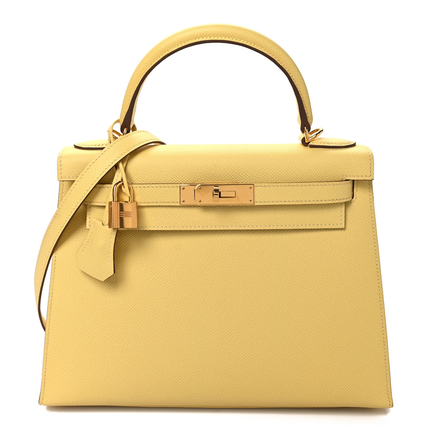 Hermes Epsom Kelly Sellier 28 Jaune Poussin 1 of 12