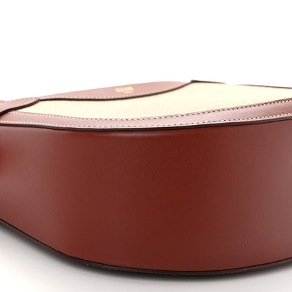 Celine Textile Calfskin Besace Natural Teck 9 of 10