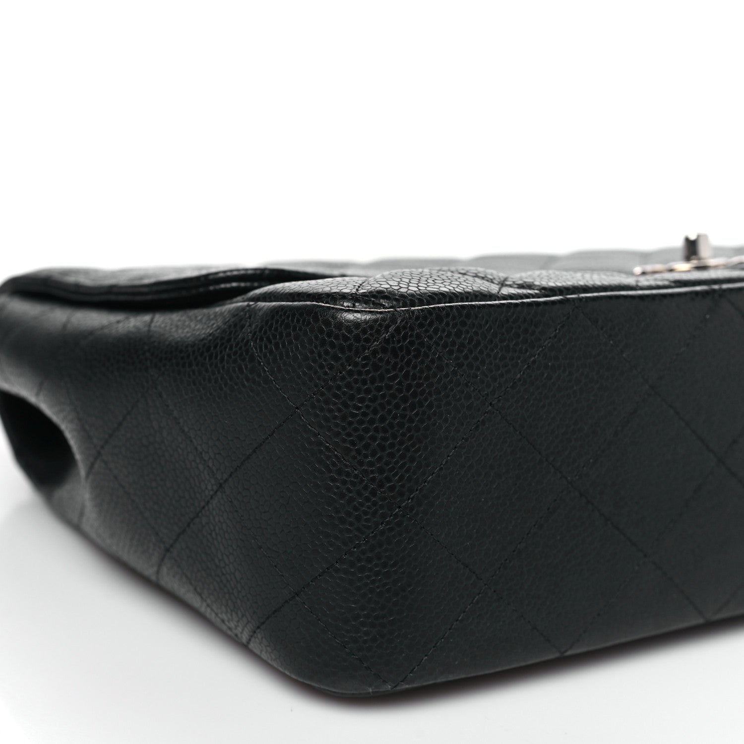 Chanel Caviar Quilted Jumbo Single Flap Black 9 of 10