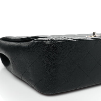 Chanel Caviar Quilted Jumbo Single Flap Black 9 of 10
