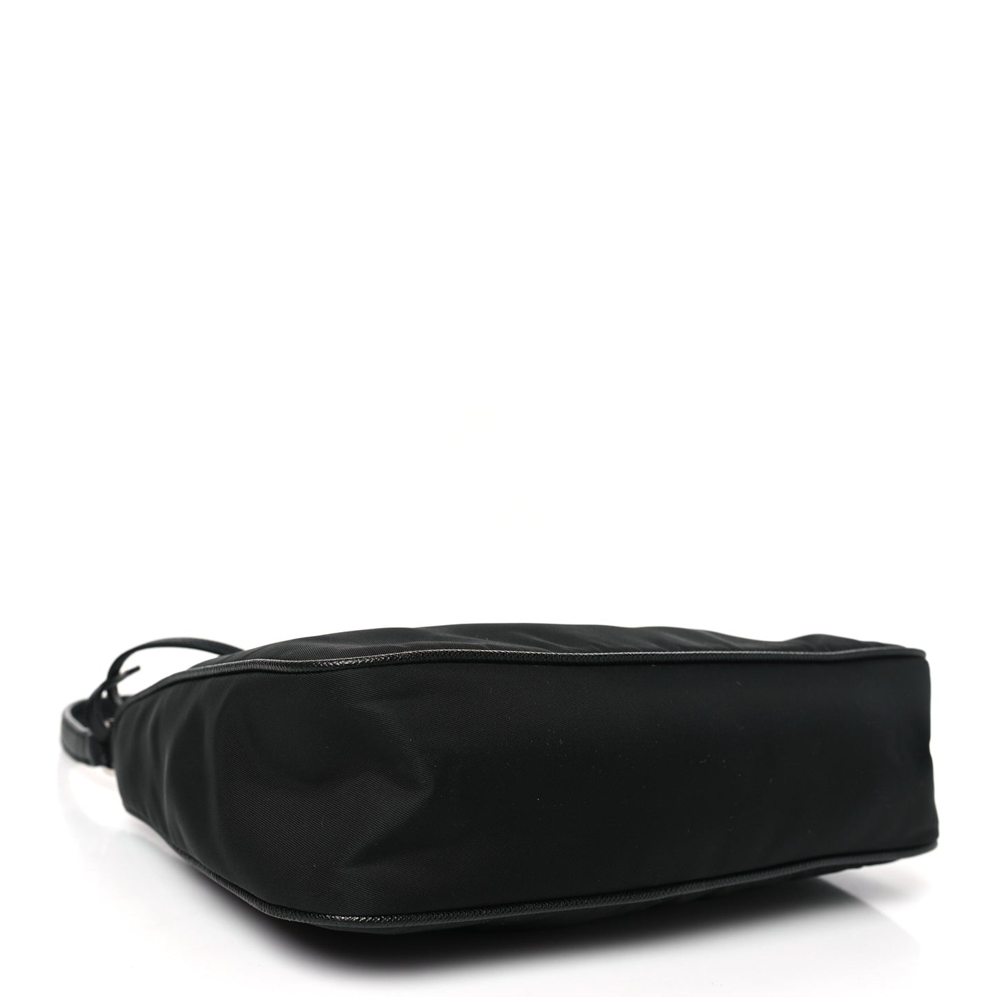 Tessuto Nylon Saffiano Mini Re-Edition 2000 Bag Black