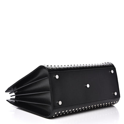 Saint Laurent Grain De Poudre Studded Small Sac De Jour Black 3 of 10