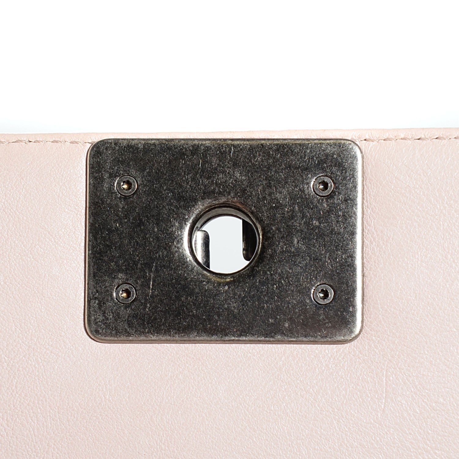 Chanel Calfskin Double Stitch Medium Boy Flap Light Pink 9 of 9