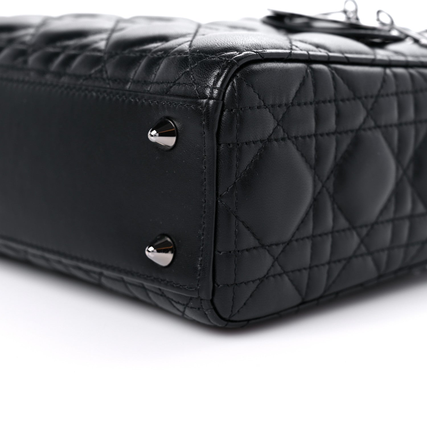 Christian Dior Lambskin Cannage Small My ABCDior Lady Dior Black 8 of 10