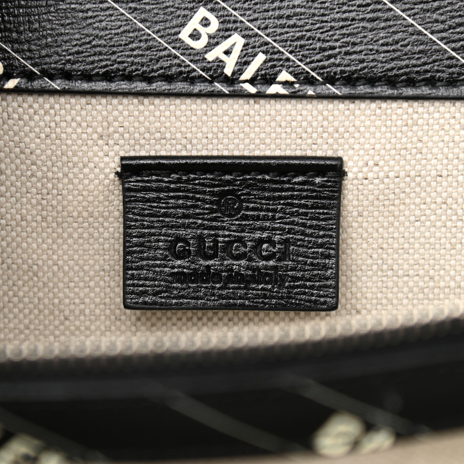 Gucci X BALENCIAGA Calfskin Logo Print Small Dionysus Shoulder Bag Black 6 of 11