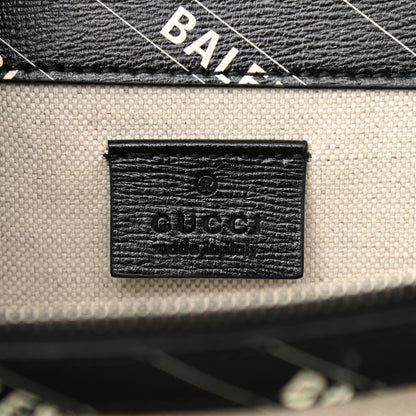 Gucci X BALENCIAGA Calfskin Logo Print Small Dionysus Shoulder Bag Black 6 of 11