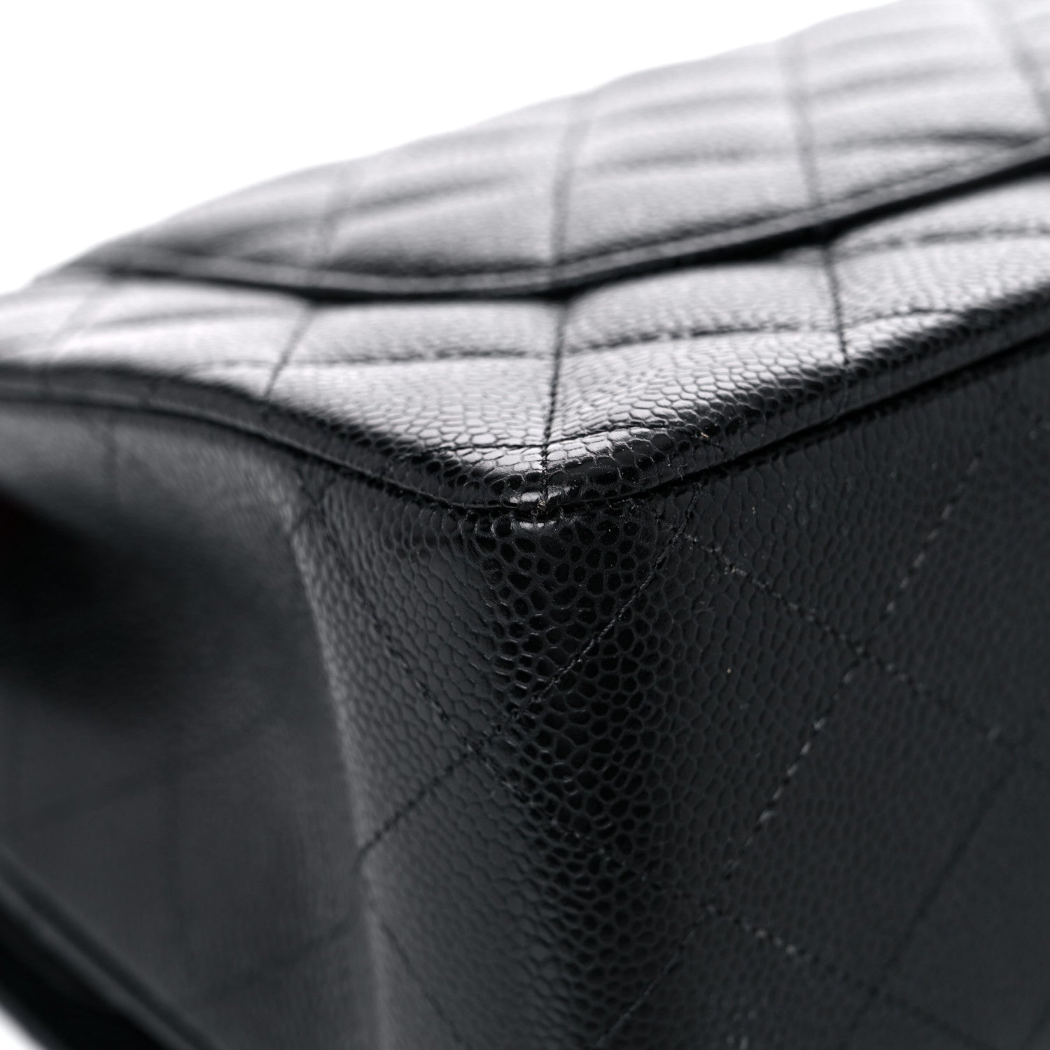 Chanel Caviar Quilted Jumbo Double Flap Black 11 of 12