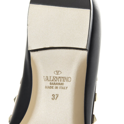 Valentino Garavani Nappa Rockstud Ballerina Flats 37 Black Poudre 8 of 10