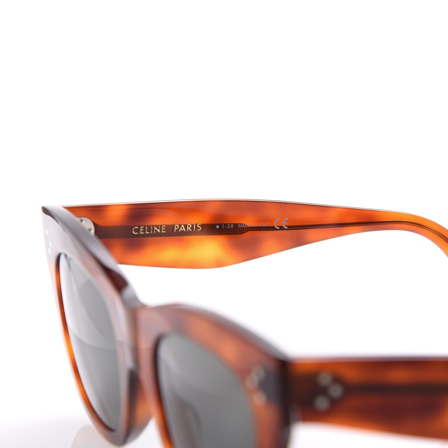 Acetate Polarized Cat Eye Sunglasses CL4004IN Havana