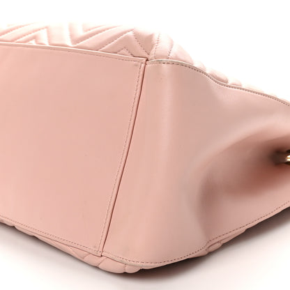 Gucci Calfskin Matelasse Medium GG Marmont Shoulder Tote Bag Perfect Pink 10 of 11