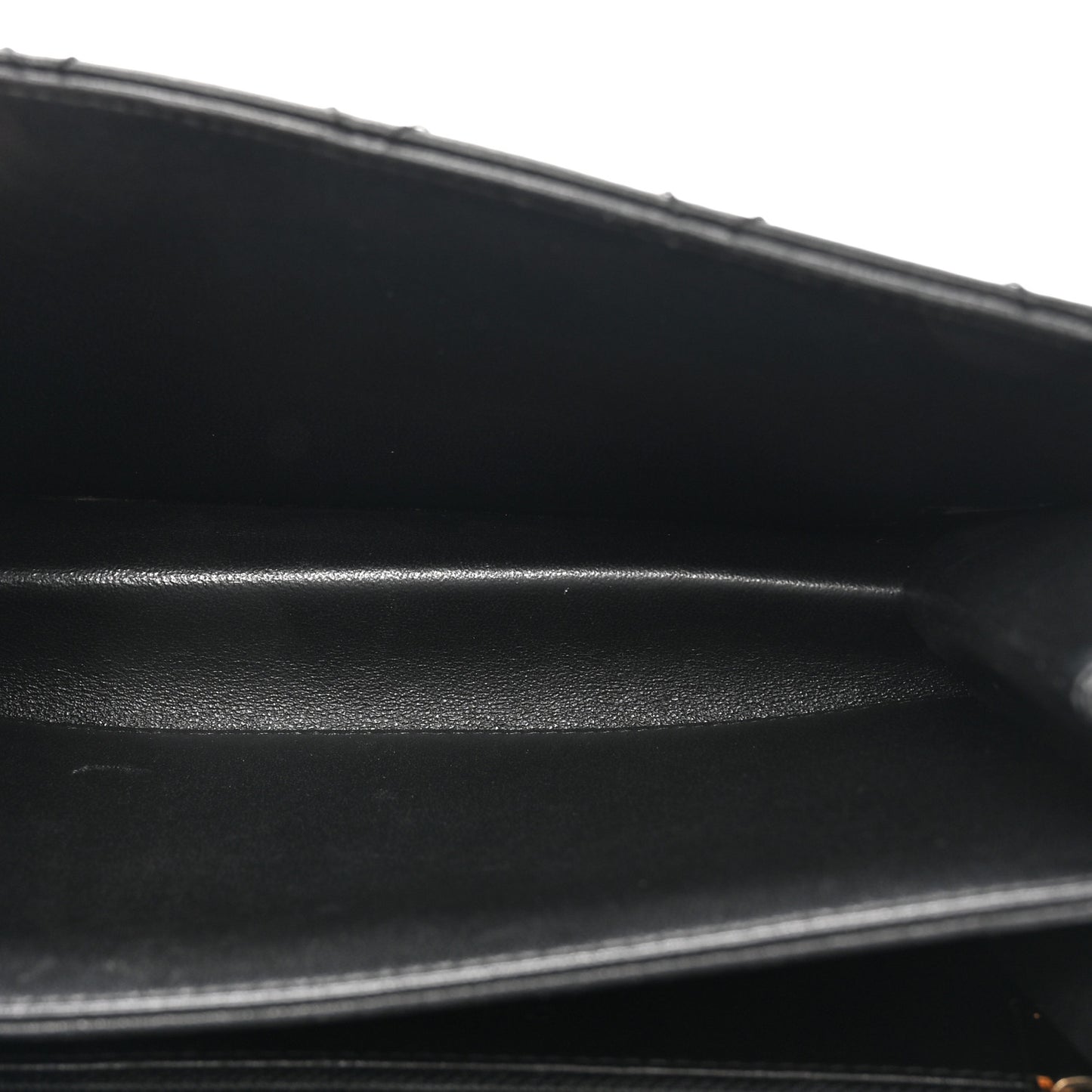 Sheepskin Quilted Beauty Lock Flap Black
