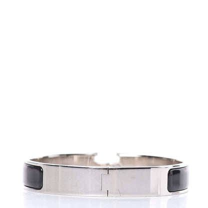 Hermes Enamel Narrow Clic Clac H Bracelet GM Black 3 of 6
