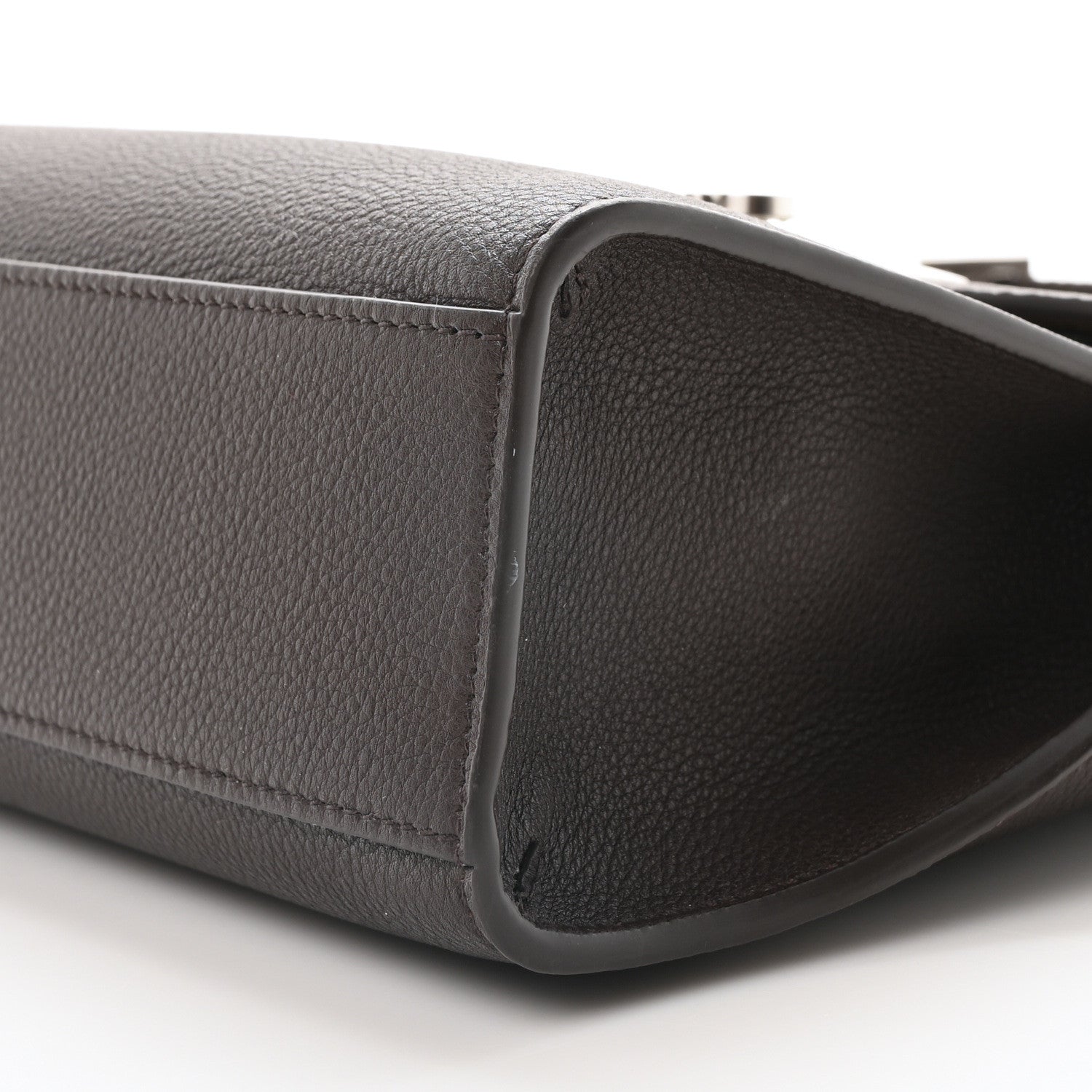 Salvatore Ferragamo Calfskin Hug Messenger Bag Testa Di Moro 10 of 10